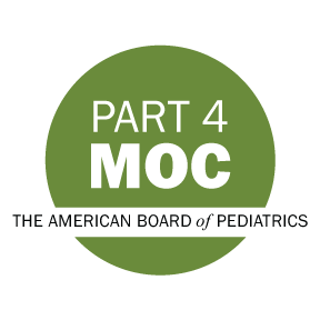 Part 4 MOC Badge from the American Board of Pediatrics