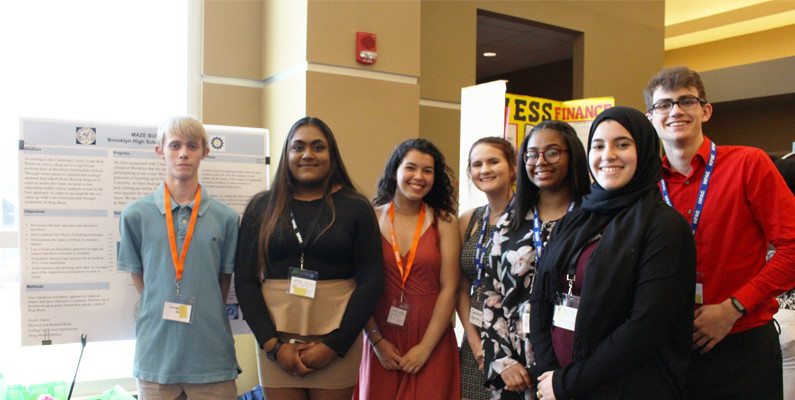 Brooklyn High School students present Maze Busters poster