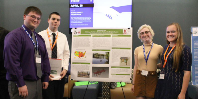 Crestwood High School students present Run Devil Run poster