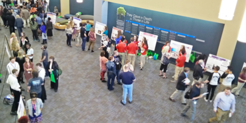 Student poster session at HPAC Scholars Day 2017