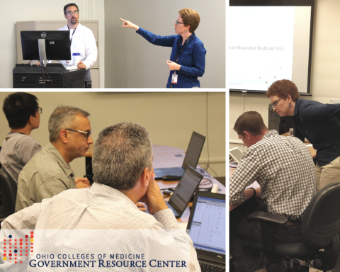 Dr. Michael Nau & Dr. Rachel Mauk train researchers on SAS software.