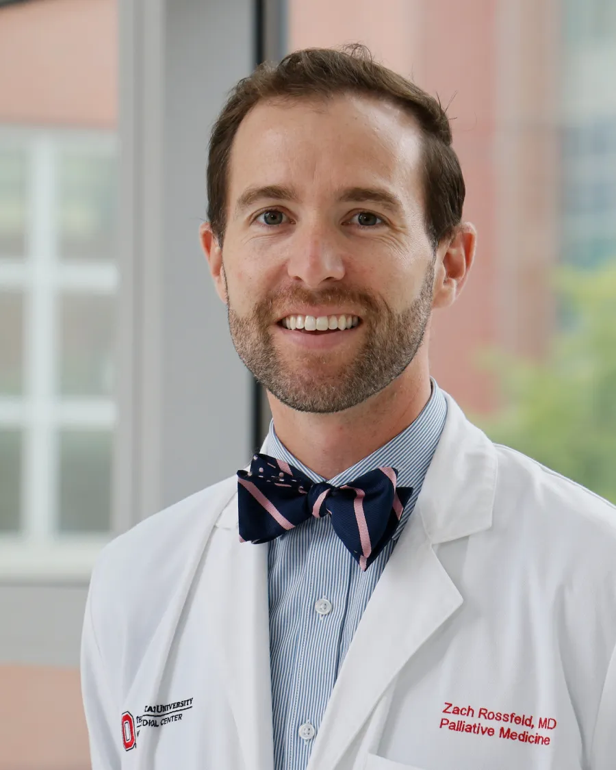 Headshot of Zach Rossfeld, MD, MA, FAAHPM